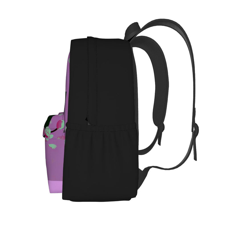 Ax Moon Cherry Blossom , Large Capacity Oxford Backpack with Cloth Side Pocket