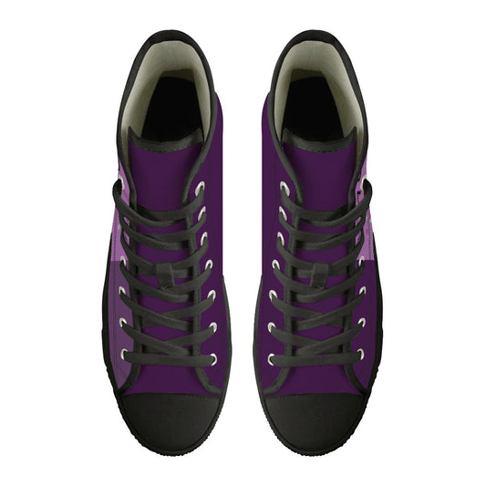 Ax Cherry Blossom Women's High Top Canvas Shoes Customized Tongue